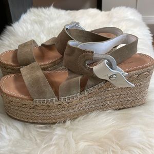 Rag & Bone espadrille wedge sandals size 7 (37) in neutral color